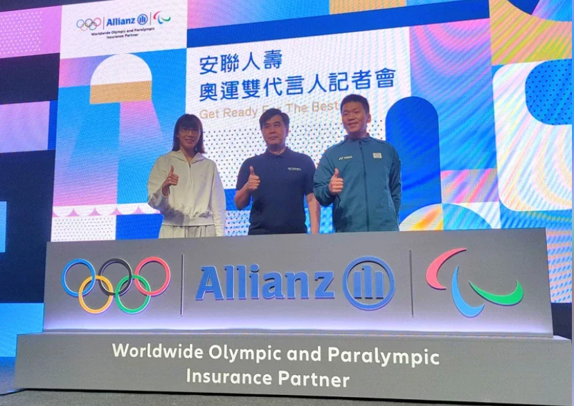李洋、黃筱雯 獲邀擔任安聯人壽 巴黎奧運代言人